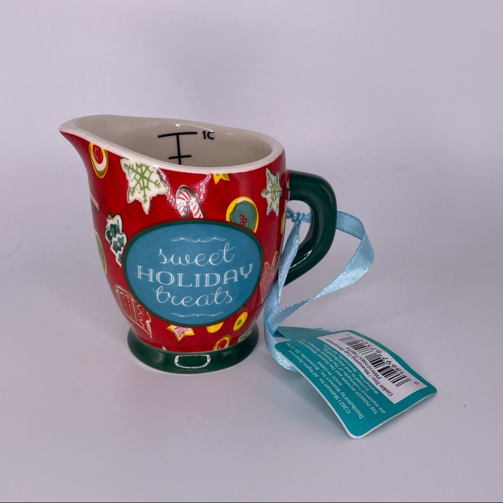 The Pioneer Woman Red Sweet Holiday Treats Measuring Cup Christmas Ornament NWT